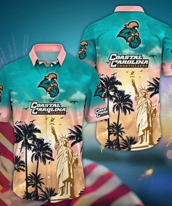 Coastal Carolina Chanticleers NCAA Flower Hawaii Shirt For Fans Ver 2