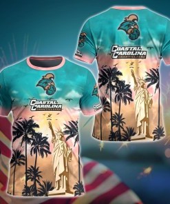 Coastal Carolina Chanticleers NCAA Flower Hawaii Shirt For Fans Ver 2