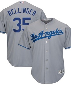 Cody Bellinger Los Angeles Dodgers Wordmark Cool Base Player Jersey - Gray