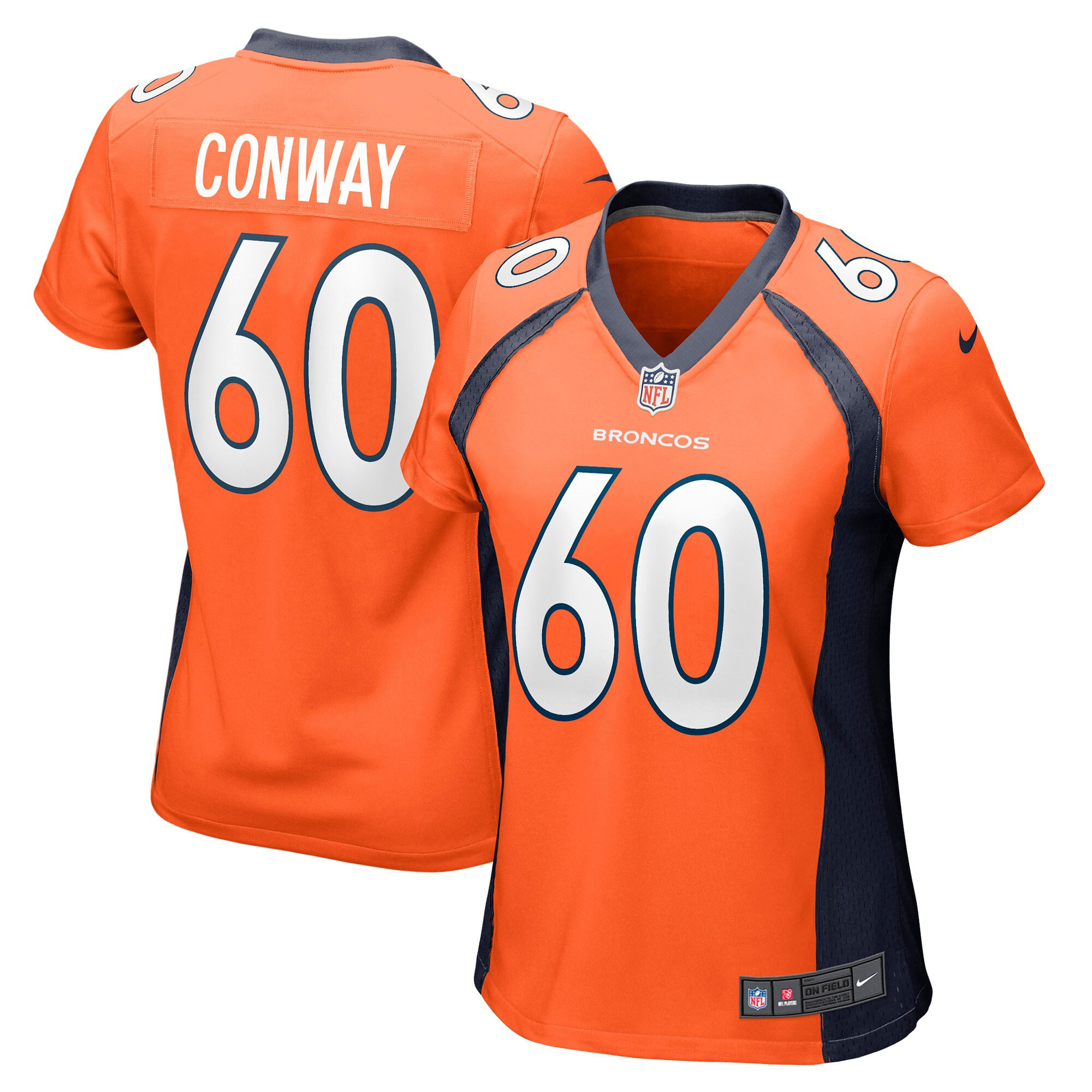 Cody Conway Denver Broncos Womens Game Jersey - Orange Nfl