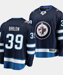 Colby Barlow #39 Winnipeg Jets 2023 NHL Draft Home Breakaway Men Jersey - Navy