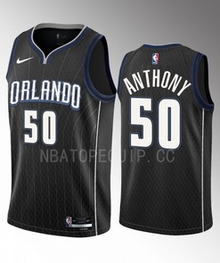 Cole Anthony 50 2022-23 Orlando Magic Black City Edition Men Jersey Swingman