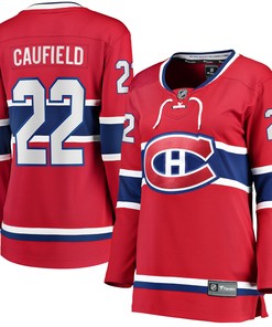 Cole Caufield Montreal Canadiens Fanatics Branded Womens 2017/18 Home Breakaway Replica Jersey - Red Nhl