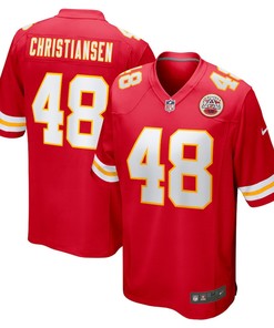 Cole Christiansen Kansas City Chiefs Game Player Jersey - Red