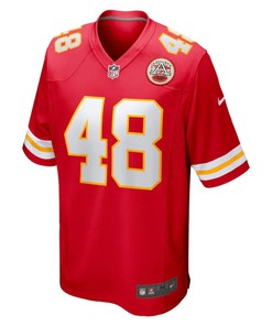 Cole Christiansen Kansas City Chiefs Game Player Jersey - Red