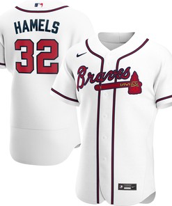 Cole Hamels Atlanta Braves Home Authentic Player Jersey - White Mlb
