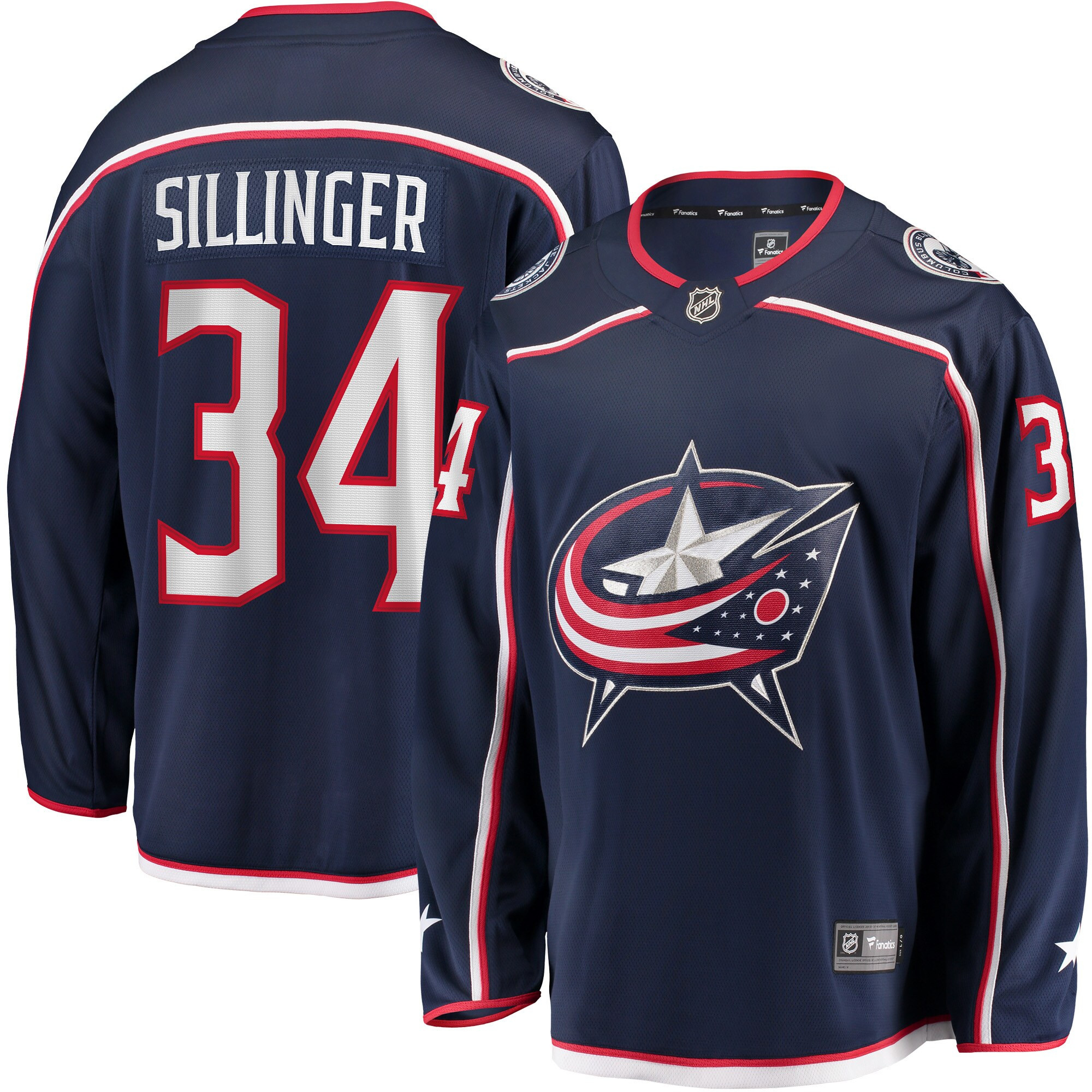 Cole Sillinger Columbus Blue Jackets Fanatics Branded Home Breakaway Player Jersey - Navy Nhl