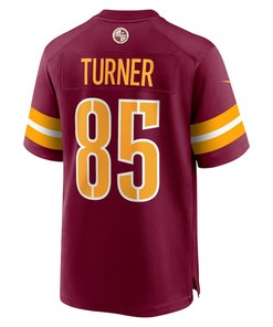 Cole Turner 85 Washington Commanders Player Game Jersey - Burgundy
