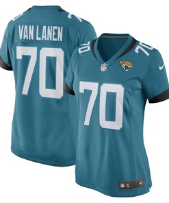 Cole Van Lanen Jacksonville Jaguars Women's Game Player Jersey - Teal