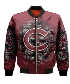 Colgate Raiders Bomber Jacket Camouflage Vintage  - NCAA