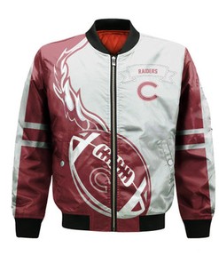 Colgate Raiders Bomber Jacket Flame Ball - NCAA