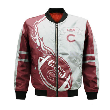 Colgate Raiders Bomber Jacket Flame Ball - NCAA