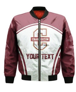 College of Charleston Cougars Bomber Curve Style Sport- NCAA