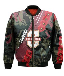 College of Charleston Cougars Bomber Sport Style Keep Go on- NCAA