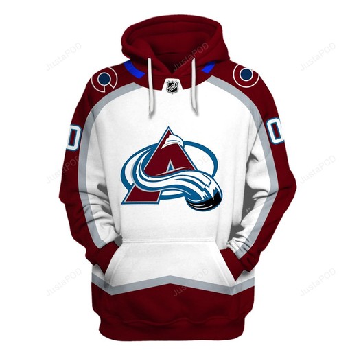Colorado Avalanche 3D Hoodie Zip Hoodie
