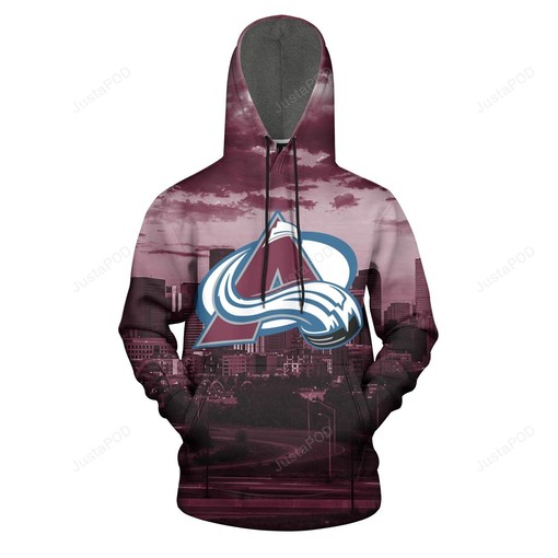 Colorado Avalanche 3D Hoodie Zip Hoodie 04