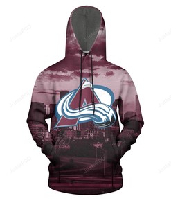 Colorado Avalanche 3D Hoodie Zip Hoodie 04