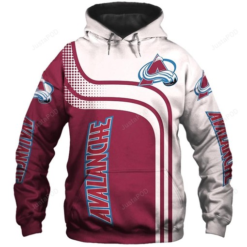Colorado Avalanche 3D Hoodie Zip Hoodie 05