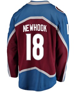 Colorado Avalanche Alex Newhook 18 Home 2022 Stanley Cup Champions Breakaway Men Jersey - Burgundy