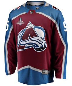Colorado Avalanche Andre Burakovsky 95 Home 2022 Stanley Cup Champions Breakaway Men Jersey - Burgundy