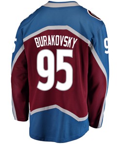 Colorado Avalanche Andre Burakovsky 95 Home 2022 Stanley Cup Champions Breakaway Men Jersey - Burgundy