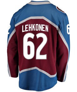 Colorado Avalanche Artturi Lehkonen 62 Home 2022 Stanley Cup Final Breakaway Men Jersey - Burgundy