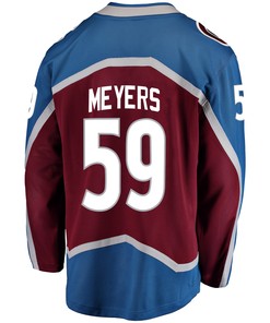 Colorado Avalanche Ben Meyers 59 Home 2022 Stanley Cup Champions Breakaway Men Jersey - Burgundy