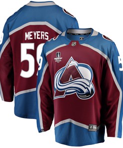 Colorado Avalanche Ben Meyers 59 Home 2022 Stanley Cup Final Breakaway Men Jersey - Burgundy