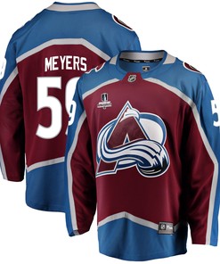 Colorado Avalanche Ben Meyers 59 Home 2022 Stanley Cup Playoffs Breakaway Men Jersey - Burgundy