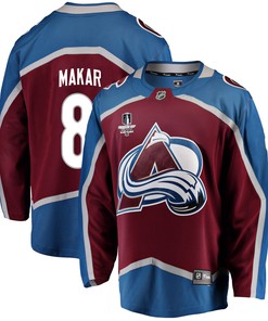 Colorado Avalanche Cale Makar 8 Home 2022 Stanley Cup Final Breakaway Men Jersey - Burgundy