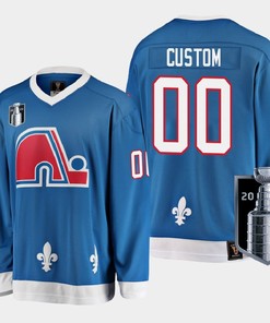 Colorado Avalanche Custom 00 2022 Western Conference Champs Blue Jersey Heritage