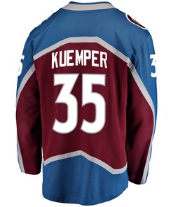 Colorado Avalanche Darcy Kuemper 35 Home 2022 Stanley Cup Final Breakaway Men Jersey - Burgundy