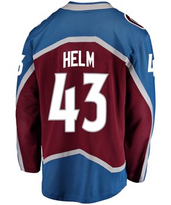Colorado Avalanche Darren Helm 43 Home 2022 Stanley Cup Playoffs Breakaway Men Jersey - Burgundy