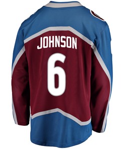 Colorado Avalanche Erik Johnson 6 Home 2022 Stanley Cup Playoffs Breakaway Men Jersey - Burgundy