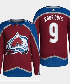 Colorado Avalanche Evan Rodrigues 9 Burgundy Home Primegreen Jersey 2022-23