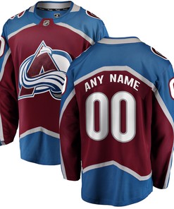 Colorado Avalanche Fanatics Branded Home Breakaway Custom Jersey - Maroon Custom Jerseys Nhl