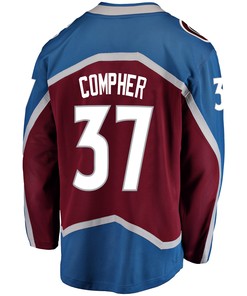 Colorado Avalanche J. T. Compher 37 Home 2022 Stanley Cup Final Breakaway Men Jersey - Burgundy