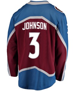 Colorado Avalanche Jack Johnson 3 Home 2022 Stanley Cup Playoffs Breakaway Men Jersey - Burgundy
