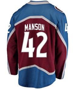 Colorado Avalanche Josh Manson 42 Home 2022 Stanley Cup Champions Breakaway Men Jersey - Burgundy