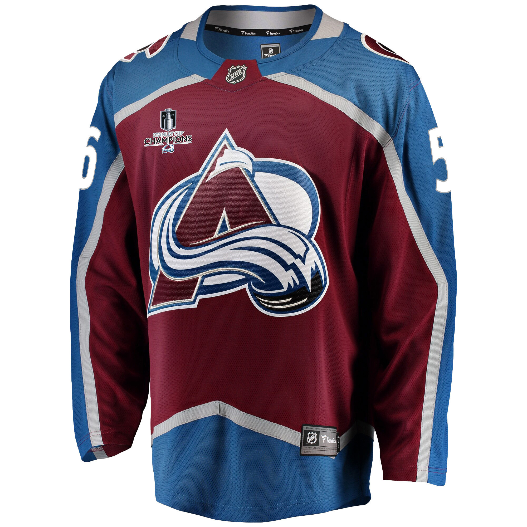 Colorado Avalanche Kurtis MacDermid 56 Home 2022 Stanley Cup Champions Breakaway Men Jersey - Burgundy