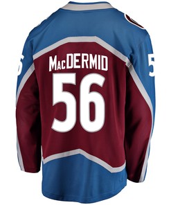 Colorado Avalanche Kurtis MacDermid 56 Home 2022 Stanley Cup Final Breakaway Men Jersey - Burgundy