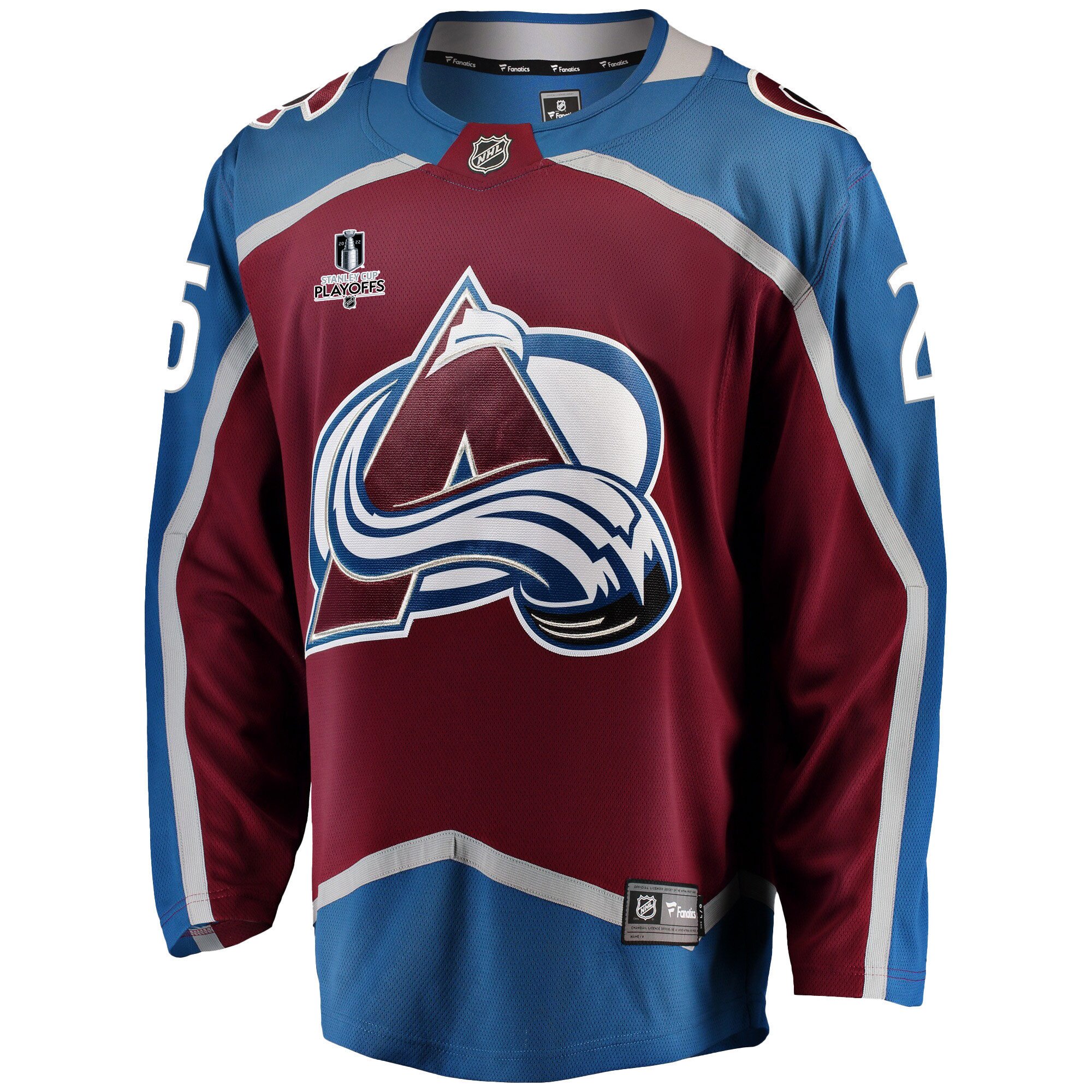 Colorado Avalanche Logan O'Connor 25 Home 2022 Stanley Cup Playoffs Breakaway Men Jersey - Burgundy