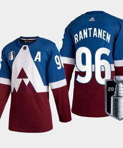 Colorado Avalanche Mikko Rantanen 96 2022 Western Champs Burgundy Jersey Stadium Series
