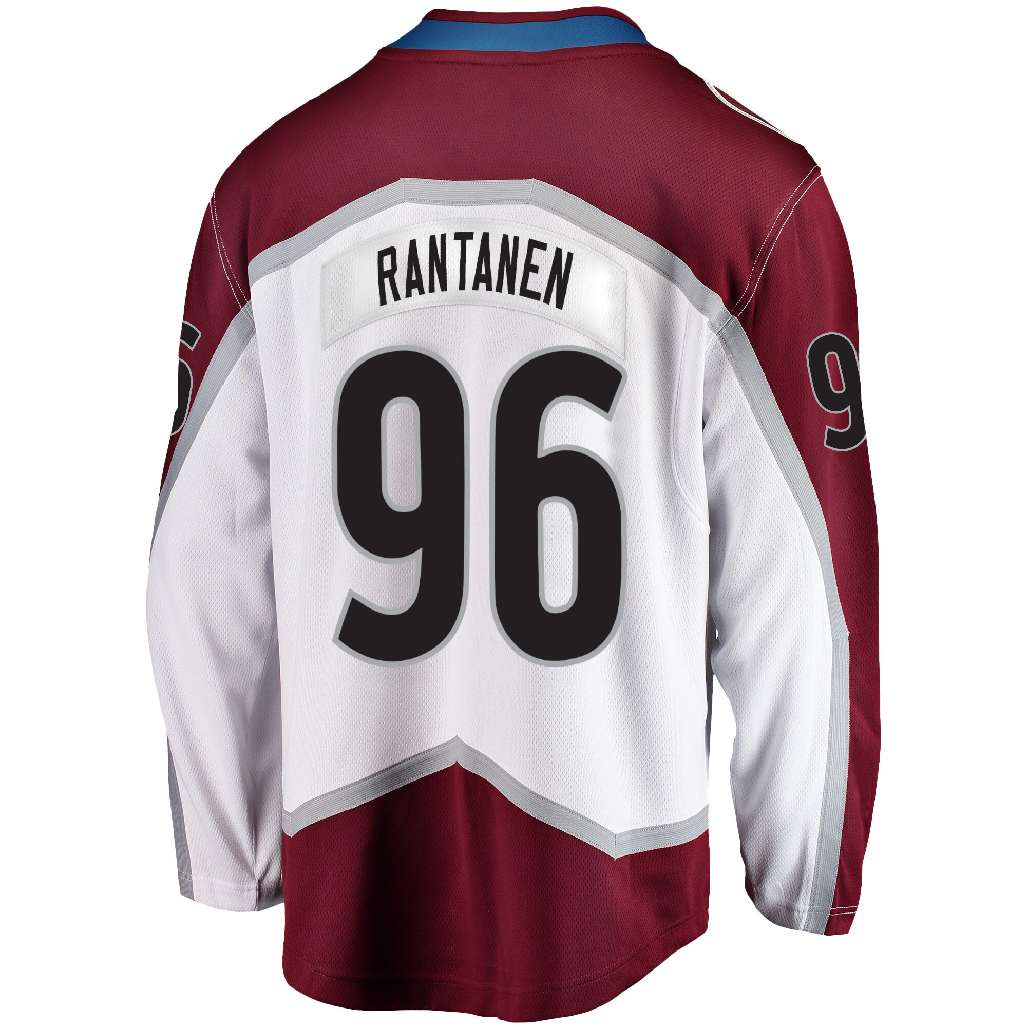 Colorado Avalanche Mikko Rantanen 96 Away 2022 Stanley Cup Champions Breakaway Men Jersey - White