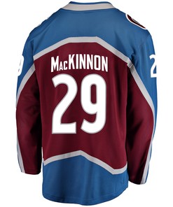 Colorado Avalanche Nathan MacKinnon 29 Home 2022 Stanley Cup Champions Breakaway Men Jersey - Burgundy