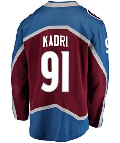 Colorado Avalanche Nazem Kadri 91 Home 2022 Stanley Cup Final Breakaway Men Jersey - Burgundy