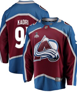 Colorado Avalanche Nazem Kadri 91 Home 2022 Stanley Cup Playoffs Breakaway Men Jersey - Burgundy