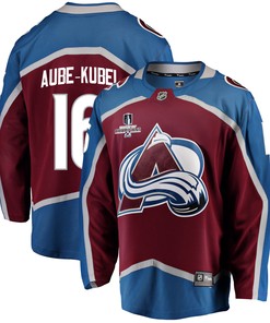 Colorado Avalanche Nicolas Aube-Kubel 16 Home 2022 Stanley Cup Champions Breakaway Men Jersey - Burgundy