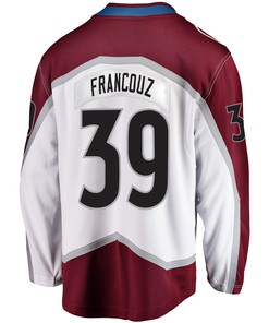 Colorado Avalanche Pavel Francouz 39 Away 2022 Stanley Cup Champions Breakaway Men Jersey - White