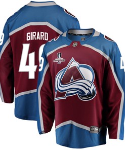 Colorado Avalanche Sam Girard 49 Home 2022 Stanley Cup Champions Breakaway Men Jersey - Burgundy